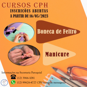 Cursos CPH Manicure e boneca de feltro