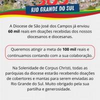 SOS Rio Grande do Sul – Diocese SJC.